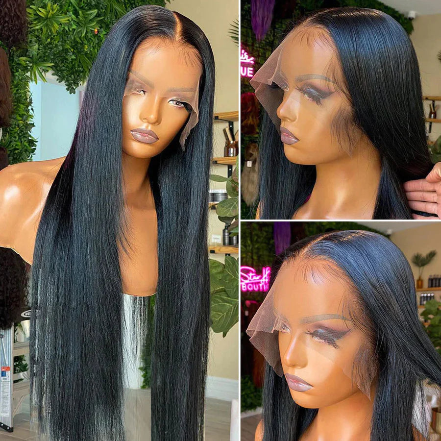 Ola :13x6 13x4 HD Lace Wig Raw Human Hair, FULL  HD Melt Skin Lace Wig Straight