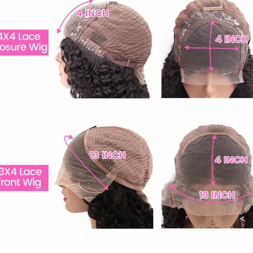 Serena : 4x4 & 13x4 HD Transparent Lace Frontal Wig